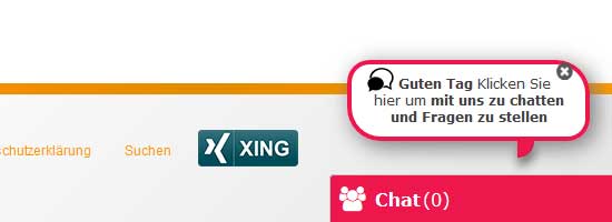 Privater Chat mit der Pearlsys AG